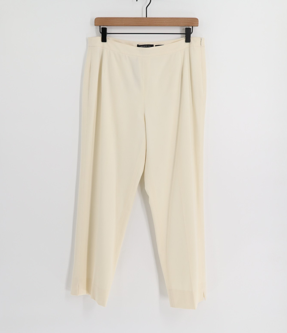 Lafayette NWT Cream Cropped Bleecker Dress Pants Sz 12 Career Luxury